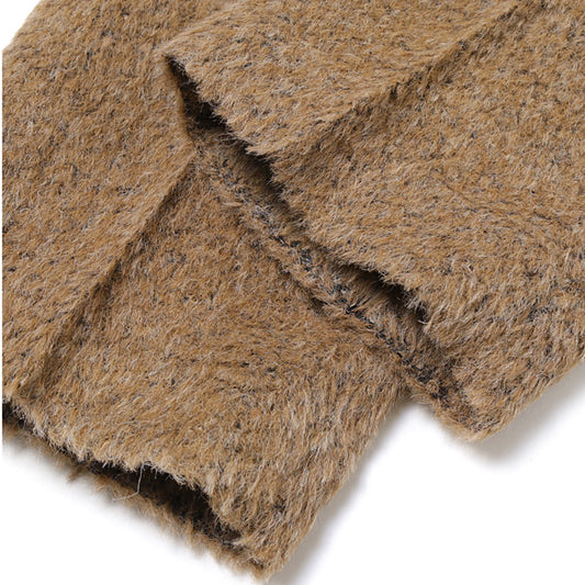  FRONT PLEATED PEGTOP ALPACA WOOL NYLON SHAGGY  