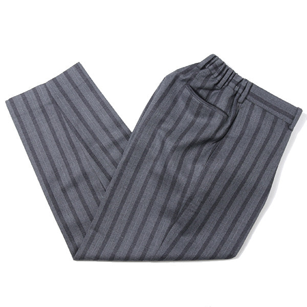 CLASSIC FIT TROUSERS WOOL DOBBY STRIPE