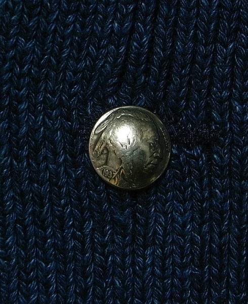 Indigo Knit Shawl Cardigan