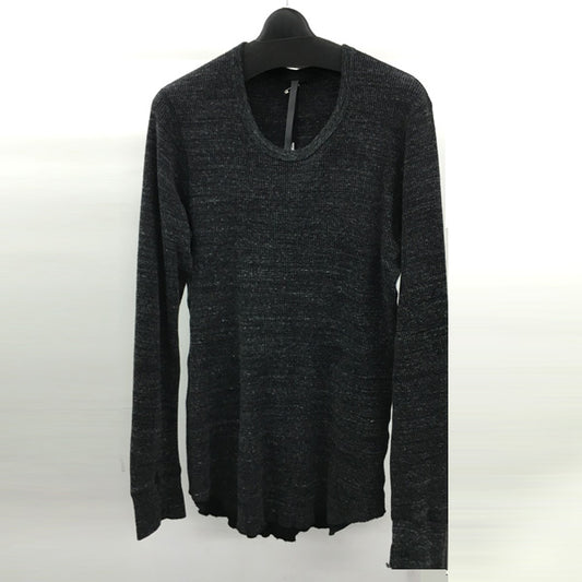  ワッフル クルーネックL/S  