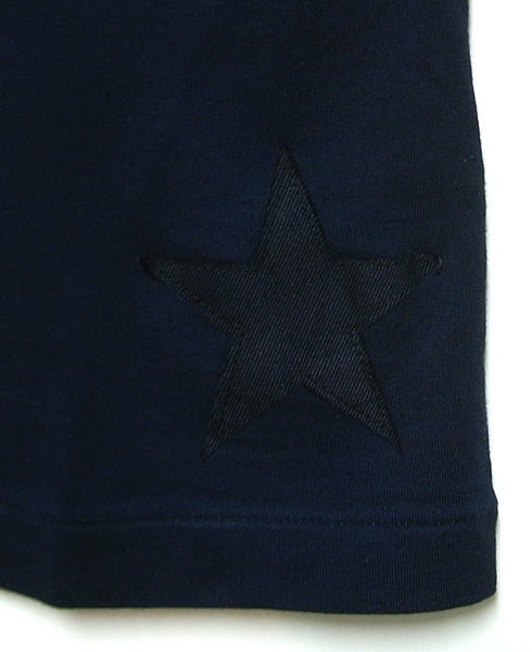 s/s vintage style t-shirts (M star on 30) (navy)