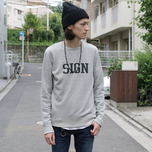  SUPIMA RECYCLE 吊り裏毛 クルーネックスウェット  