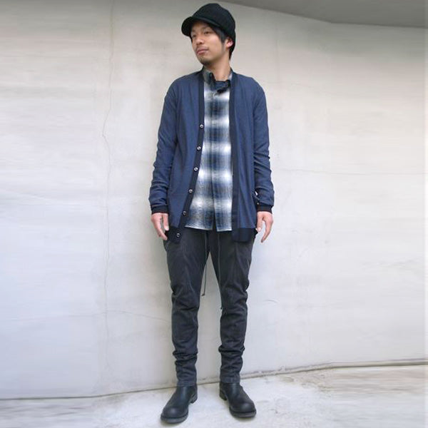 Ry/Co/Wo強撚チェックローン 長袖シャツ