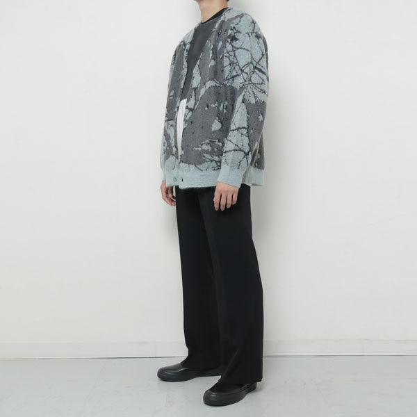 MOHAIR WJQ KNIT CARDIGAN (LEAF)