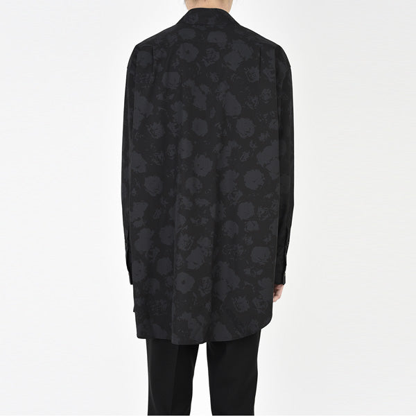 ASYMMETRY SHIRT BROAD ROSE MIX