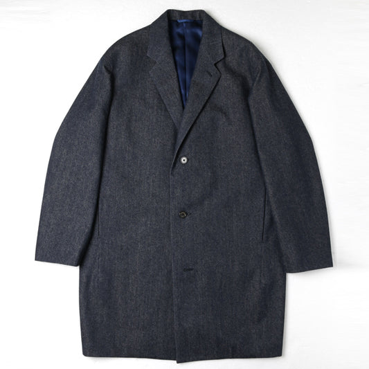  MINIMALIST COAT WOOL CAMEL DENIM  