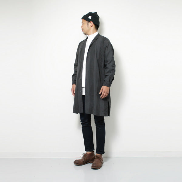 SHIRTS COAT STRIPE PRINTED COTTON CHAMBRAY
