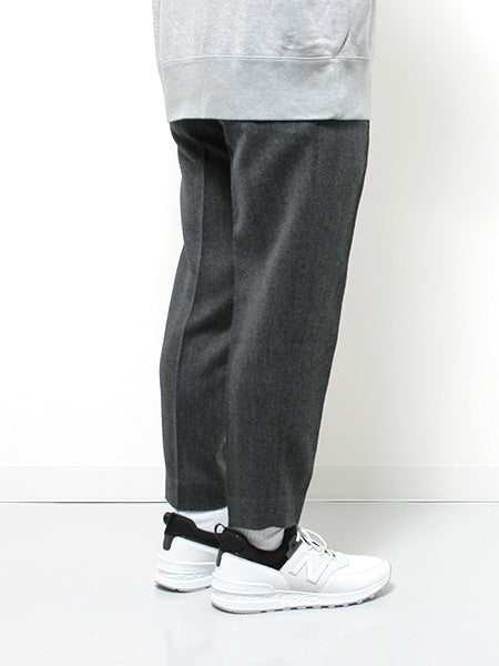 1TUCK PEGTOP BIG HERRINGBONE TWEED