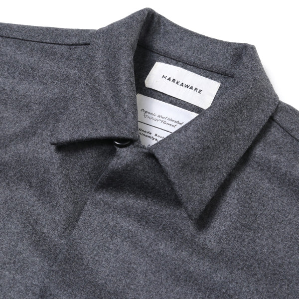 CPO SHIRTS ORGANIC WOOL WORSTED FLANNEL - MARKAWARE 「Area」