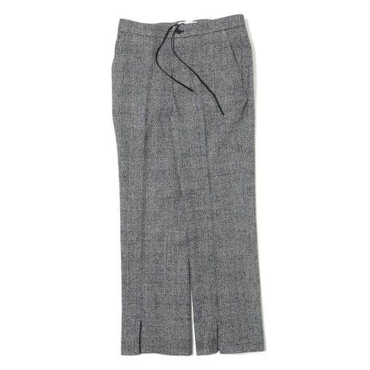  HEM SLIT STRAIGHT FIT (WHITE CHECK)  