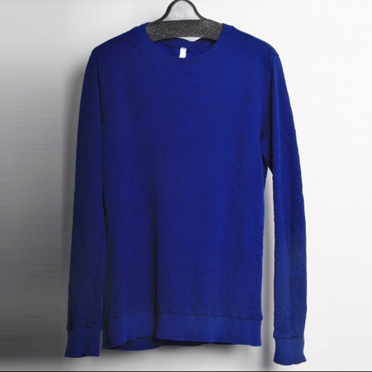  グレー杢ソフト接結 クルーネックL/S  