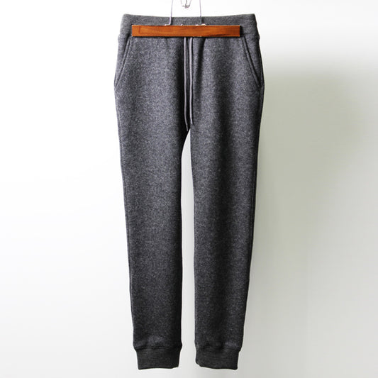  DOUBLE FACE MELTON KNIT リブパンツ  