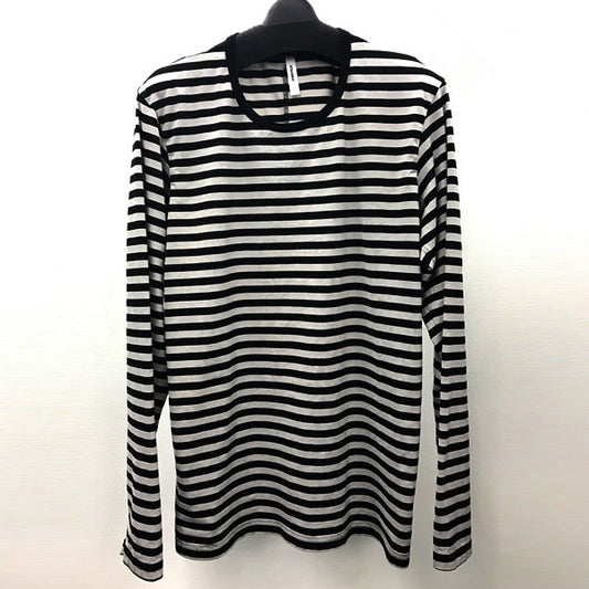  スヴィンギザボーダー天竺 クルーネック長袖  