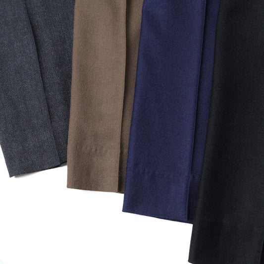  PEGTOP EASY TROUSERS SUPER100s WOOL VIYELLA  