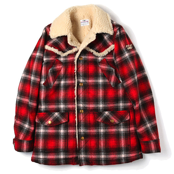 TMT CHECK BOA LUNCH JACKET Lブルーチェック