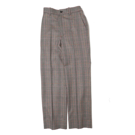  STRAIGHT FIT TROUSERS BROWN CHECK  
