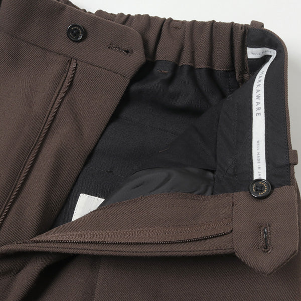 別注PLEATED WIDE TROUSERS ORGANIC WOOL SURVIVALCLOTH