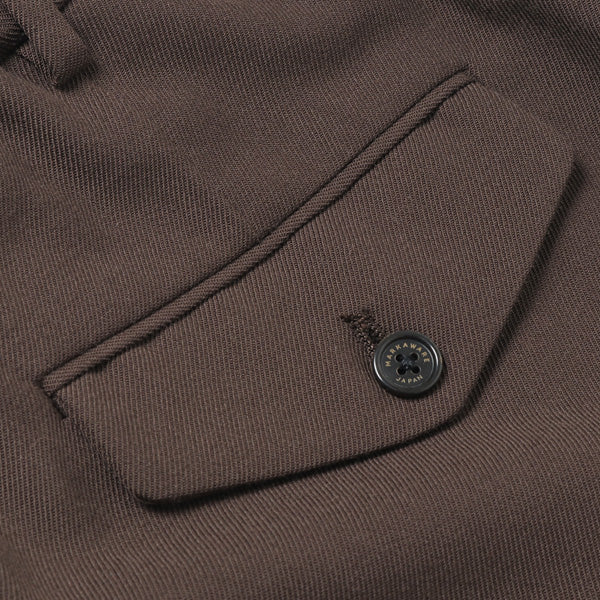 別注PLEATED WIDE TROUSERS ORGANIC WOOL SURVIVALCLOTH