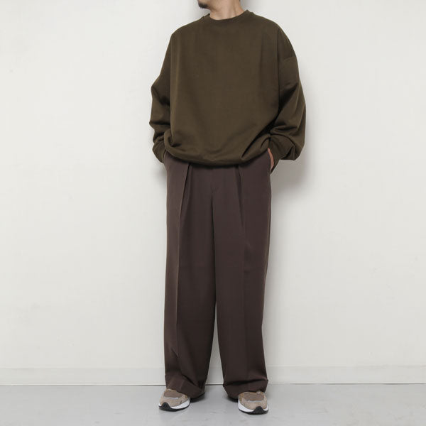 別注PLEATED WIDE TROUSERS ORGANIC WOOL SURVIVALCLOTH