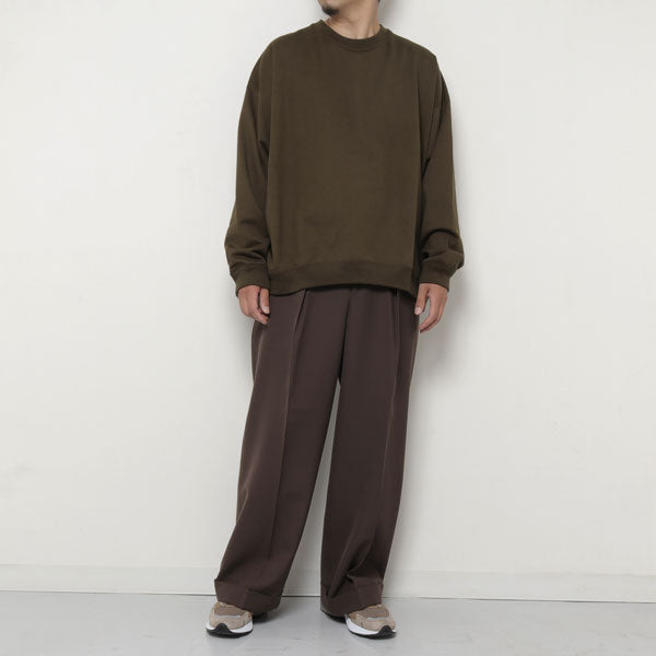 別注PLEATED WIDE TROUSERS ORGANIC WOOL SURVIVALCLOTH