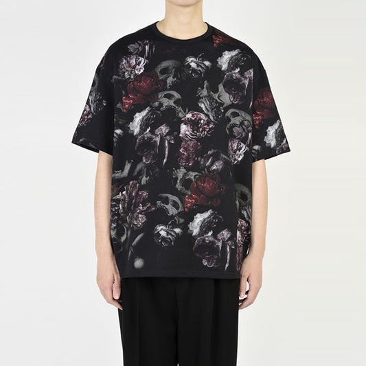  BIG T-SHIRT 30/2 T-CLOTH INKJET (FLOWER SKULL)  