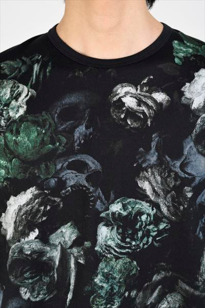  BIG T-SHIRT 30/2 T-CLOTH INKJET (FLOWER SKULL)  