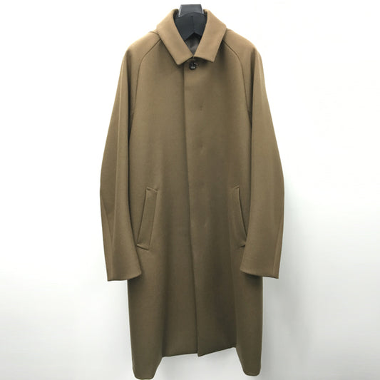  カシミヤ混平二重メルトン ステンカラーコート  