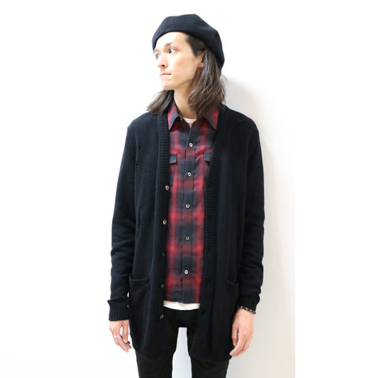  SW TWEED GRUNGE CARDIGAN  