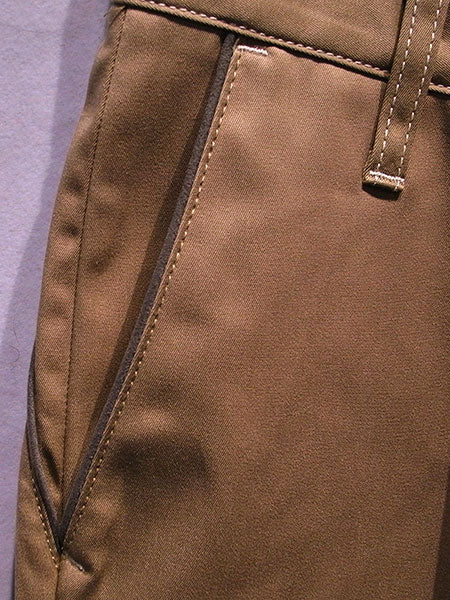 チノパイピング スラックステーパード