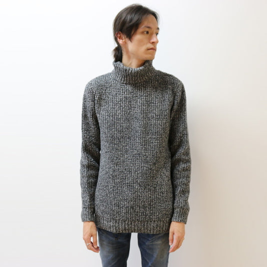  MELANGE TURTLE NECK KNIT  