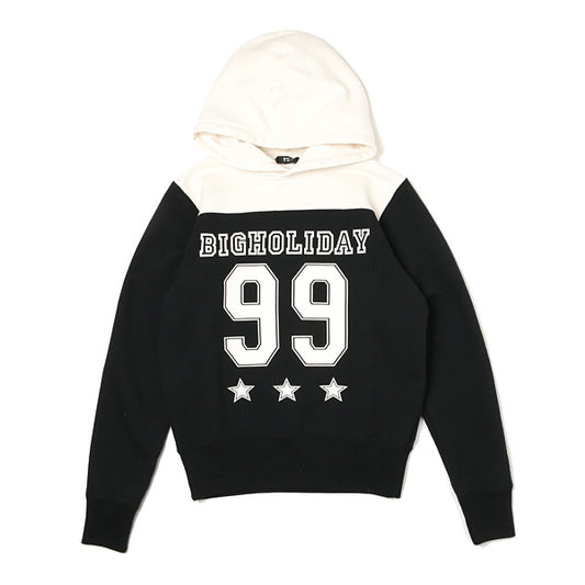  HEAVY FRENCH TERRY BI COLOR PULLOVER PARKA  