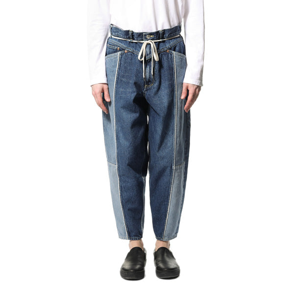 13.5ozデニム ペダルプッシャーパンツ