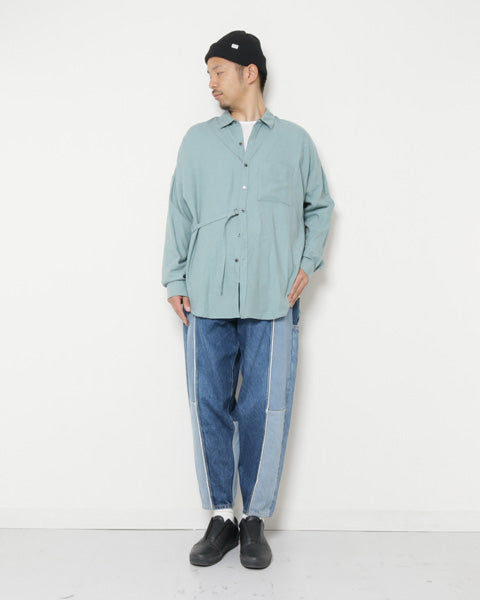 13.5ozデニム ペダルプッシャーパンツ