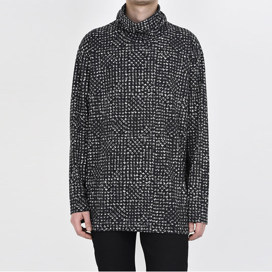  HIGH NECK BIG T-SHIRT INKJET STUDS  