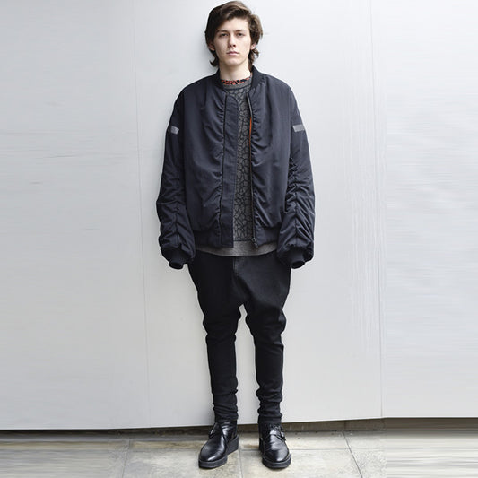  SARROUEL PANTS BLACK ONE WASH  