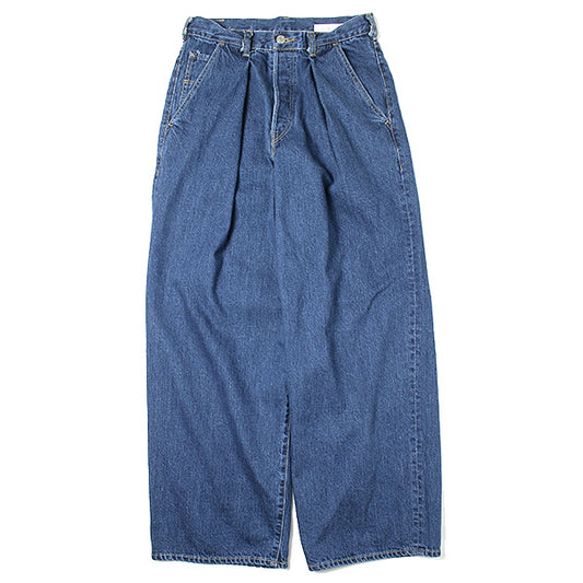  1TUCK WIDE JEANS 12oz ORGANIC SELVEDGE DENIM  