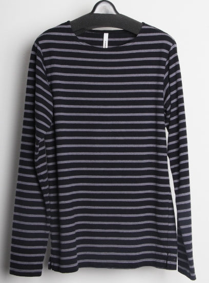  Co/Ry/Liボーダー ボートネックL/S  