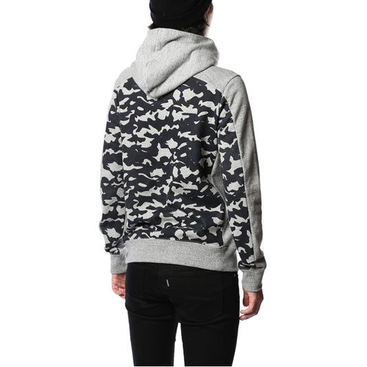  コンパクト裏毛 プルオーバーパーカー背面切替  