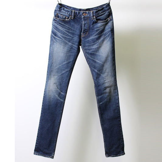  13oz STRETCH DENIM x SHAVING SKINNY LEG  