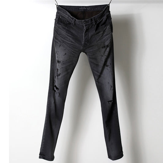  CUPRO COTTON x DAMAGE SKINNY LEG  