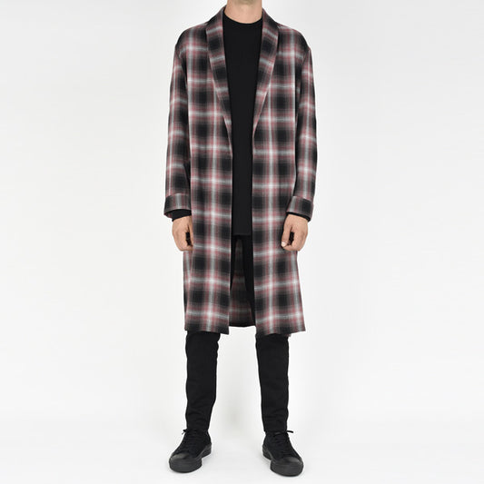  MODAL OMBRE CHECK GOWN  