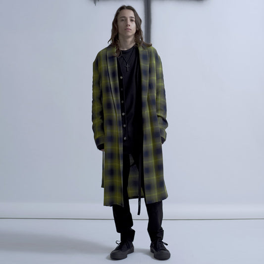  MODAL OMBRE CHECK GOWN  