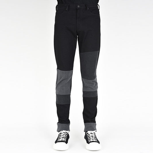  STRETCH DENIM COMBINATION (BLACK)  