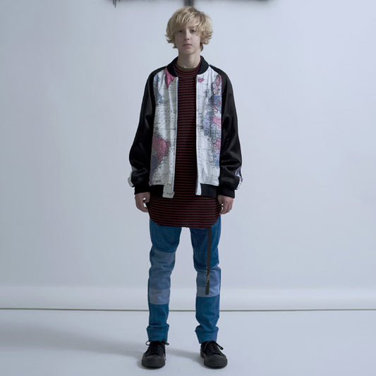  STRETCH DENIM COMBINATION (L/INDIGO)  