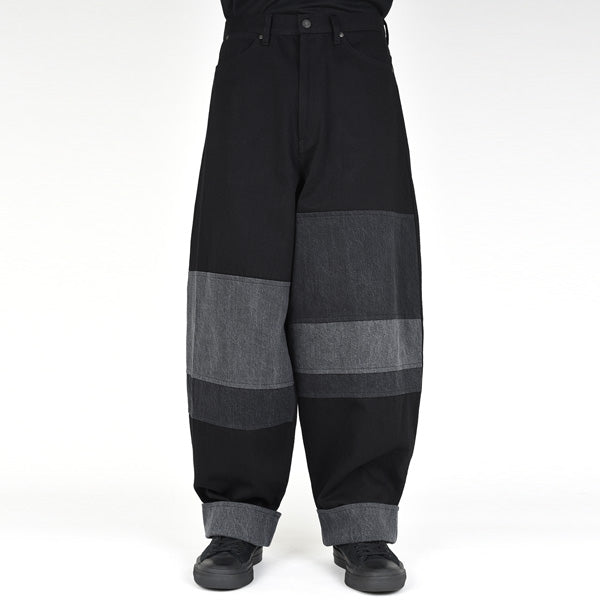 13.5oz FLAT DENIM COMBINATION (BLACK)