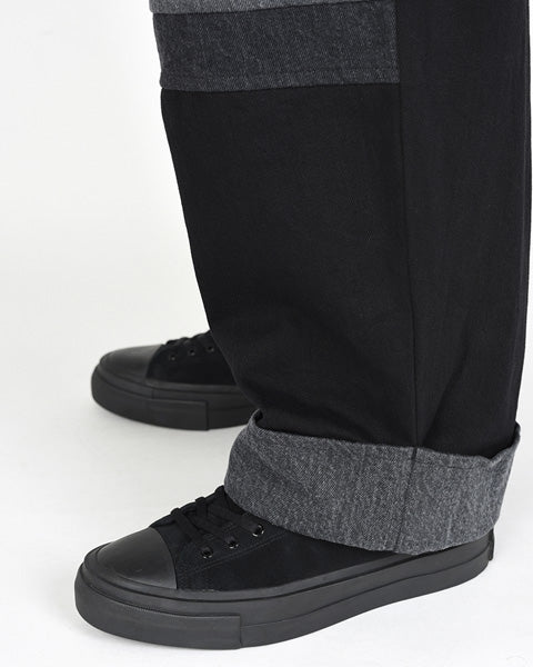 13.5oz FLAT DENIM COMBINATION (BLACK)