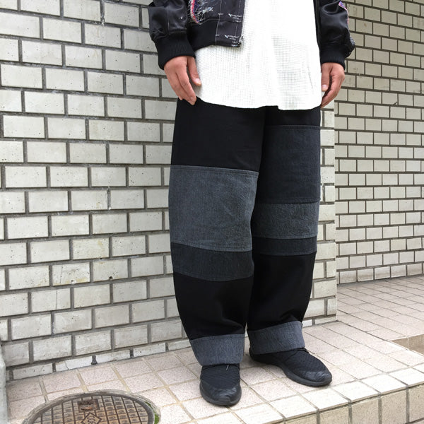 13.5oz FLAT DENIM COMBINATION (BLACK)