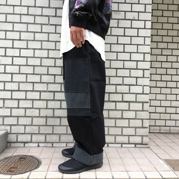 13.5oz FLAT DENIM COMBINATION (BLACK)