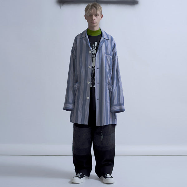 13.5oz FLAT DENIM COMBINATION (BLACK)