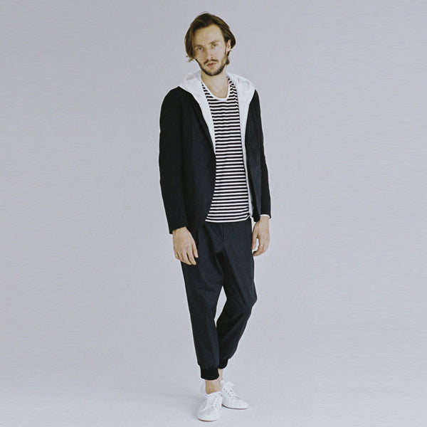 シャークスキン リブパンツ